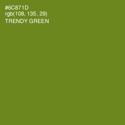 #6C871D - Trendy Green Color Image